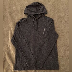 Brand new Polo Ralph Lauren dark gray hoodie